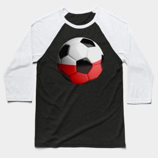 Poland Soccer Ball Baseball T-Shirt